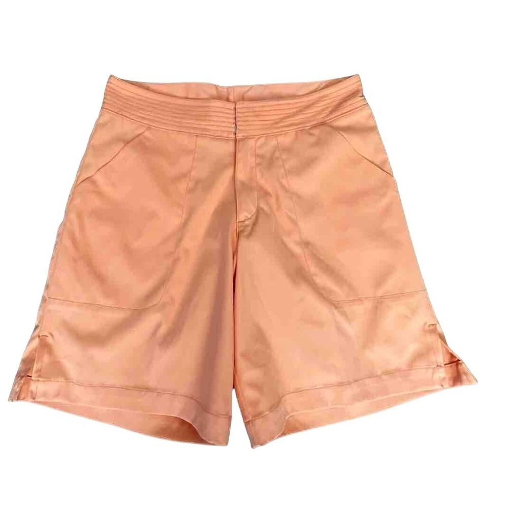 Ashworth WeatherSystems Women Orange Golf Shorts Stretch Pleated Waist Size 6